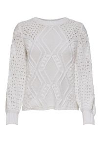 Only, Damen Strickpullover, Wei&szlig;