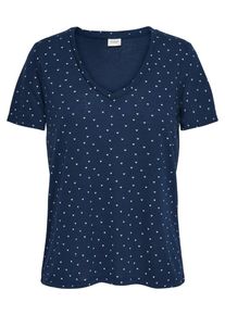 Jacqueline de Yong, Damen Shirt, Navy / Weiß