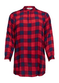 Only Carmakoma, Damen Hemd, Blau / Rot