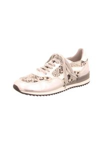 Tamaris, Damen Sneakers, Dunkelgrau / Silber / Wei&szlig;