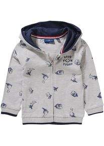Tom Tailor, Sweatjacke, Dunkelblau / Grau