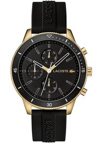 Lacoste, Herren Multifunktionsuhr 'Key West 2010994', Gold / Schwarz / Wei&szlig;