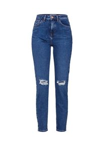 New Look, Damen Jeans 'RIPPED SLIM MOM', Blue Denim