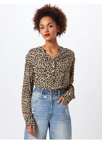 Rue de Femme, Damen Bluse 'New Doodle', Sand / Schwarz
