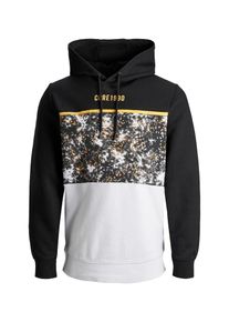 Jack & Jones JACK & JONES, Herren Hoodie, Gelb / Schwarz / Weiß