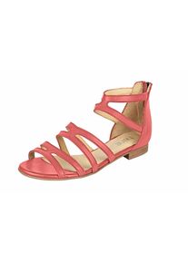 Heine, Damen Sandalette mit Fesselriemchen, Koralle