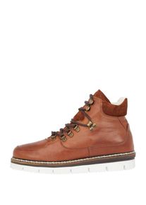Bianco, Damen Boots, Cognac / Wei&szlig;