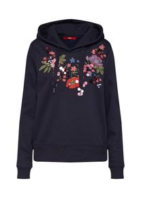 s.Oliver RED LABEL, Damen Sweatshirt, Nachtblau / Grasgrün / Rot