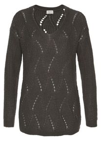 Boysen's BOYSEN'S, Damen Pullover, Anthrazit