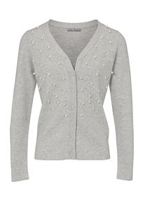 Heine, Damen Strickjacke, Graumeliert