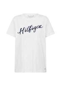 Tommy Hilfiger, Damen T-Shirt 'Viola', Nachtblau / Weiß