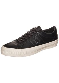 Converse, Damen Cons One Star Leather OX Sneaker, Schwarz
