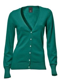 Heine, Damen Feinstrickjacke, Smaragd