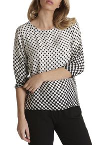 BETTY & CO Betty & Co, Damen Bluse, Schwarz / Weiß