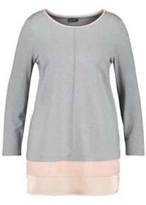 SAMOON, Damen Shirt, Grau / Rosa