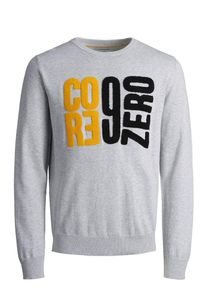 Jack & Jones JACK & JONES, Herren Sweatshirt 'Grafik', Graumeliert