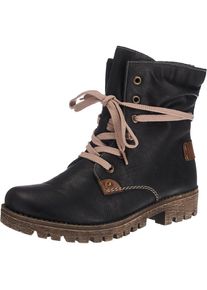 Rieker, Damen Stiefeletten, Braun / Schwarz