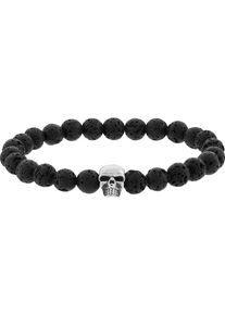 C-Collection, Herren Armband, Schwarz / Silber