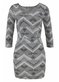 AJC, Damen Jerseykleid, Hellgrau / Dunkelgrau