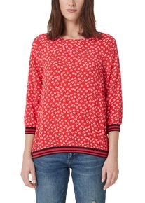 s.Oliver RED LABEL, Damen Shirt, Rotmeliert / Weiß