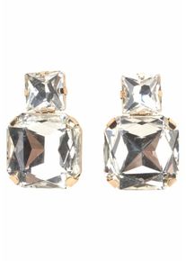 J. JAYZ, Damen Ohrstecker, Gold / Transparent