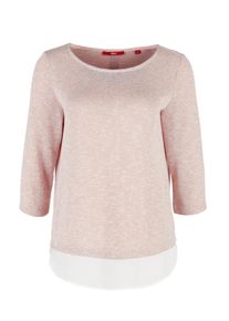 s.Oliver RED LABEL, Damen Shirt, Altrosa / Weiß