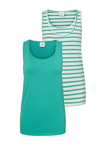MAMALICIOUS, Damen Top, Gr&uuml;n / Wei&szlig;