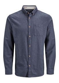 Jack & Jones JACK & JONES, Herren Langarmhemd, Navy