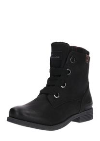 Tom Tailor, Damen Schn&uuml;r-Boot, Schwarz
