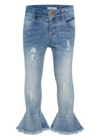 name it, M&auml;dchen Skinny Fit 7/8 Jeans 'Polly', Blue Denim