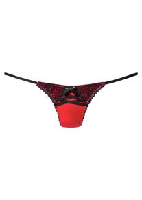 Melrose, Damen Ministring, Rot / Schwarz
