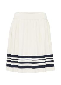 Selected Femme, Damen Faltenrock 'JEANA', Navy / Naturweiß