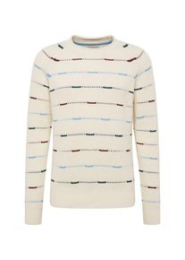 Jack & Jones JACK & JONES, Herren Pullover 'JORDASH KNIT CREW NECK', Creme / Blau