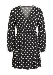 Vila, Damen Kleid, Schwarz / Weiß
