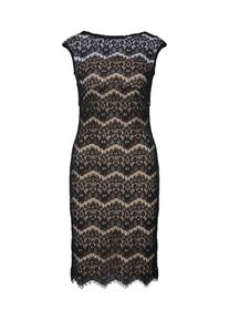 Swing, Damen Kleid 'Cocktailkleid', Nude / Schwarz