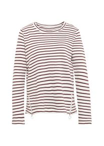 Tom Tailor, Damen Sweatshirts, Creme / Weinrot