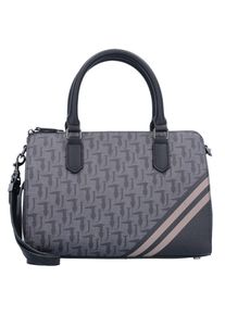 TRUSSARDI JEANS, Damen Handtasche 'Vaniglia', Basaltgrau / Altrosa / Schwarz