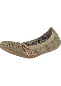 Rieker, Damen Ballerina, Khaki