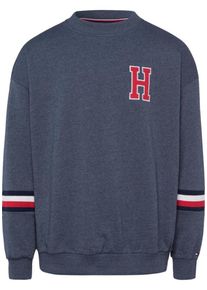 Tommy Hilfiger, Herren Pullover, Navy / Taubenblau / Rot / Wei&szlig;