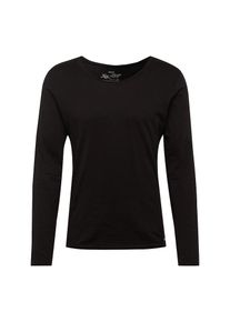 Key Largo, Herren Langarmshirt 'MLS CHEESE round', Schwarz