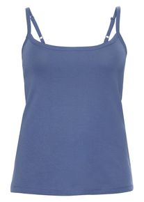 sheego Casual, Damen Spaghettitop, Blau