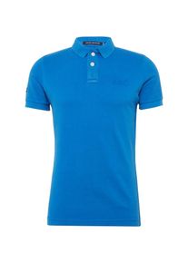 Superdry, Herren Poloshirt 'VINTAGE DESTROY S/S PIQUE POLO', Blau
