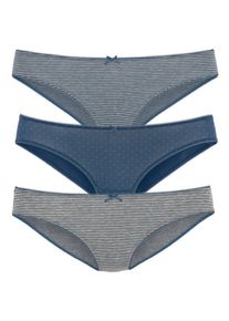 Marc O'Polo Marc O'Polo, Damen Bikinislip, Taubenblau / Grau / Petrol