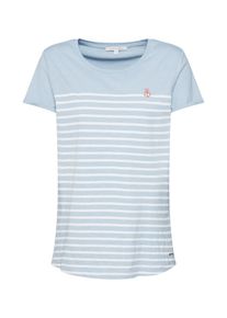 Tom Tailor Denim, Damen Shirt, Hellblau / Weiß