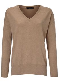 Heine, Damen V-Pullover, Camel