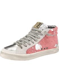 P448, Damen Sneakers, Pink / Silber / Wei&szlig;