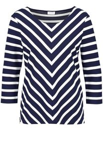 Gerry Weber, Damen T-Shirt, Nachtblau / Wei&szlig;