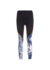 Under Armour, Damen Lauftight 'HeatGear Run True Printed Crop', Schwarz