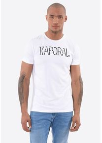 Kaporal5 Kaporal, Herren T-Shirt 'Hello White', Schwarz / Weiß