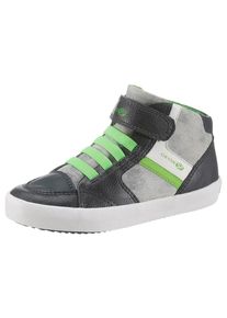 GEOX KIDS, Sneaker 'Gisli Boy', Navy / Grau / Gr&uuml;n